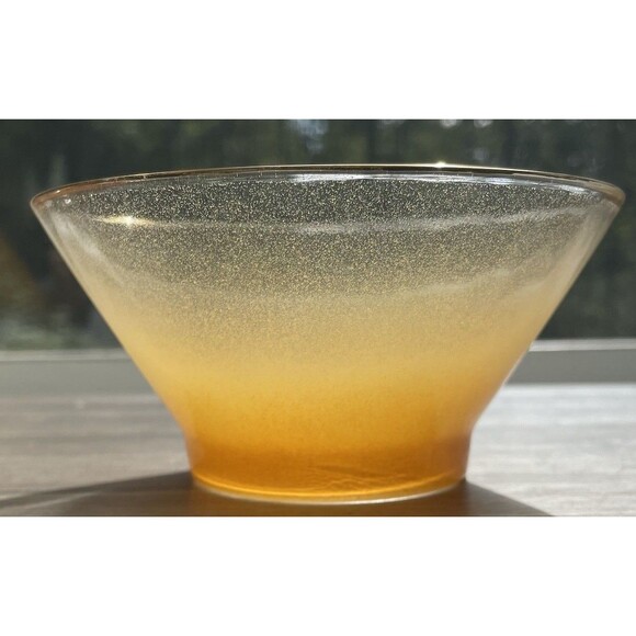 Vintage Orange Blendo Frosted Chip & Dip Bowl Set - Picture 11 of 16